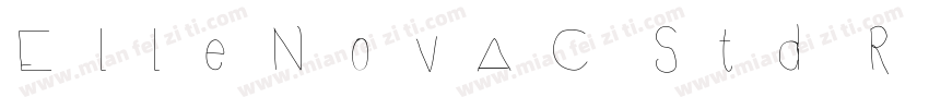 ElleNovaC Std Regula字体转换